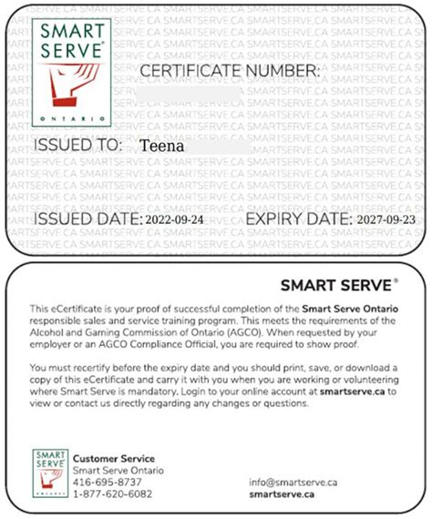 how to get a smart serve card|smart serve certification for uber.